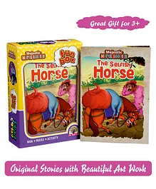 Majestic Book The Selfish Horse Story Board Book & Puzzle Activity Combo - English