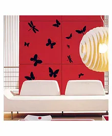 Syga Butterflies Wall Sticker - Black