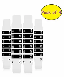 Syga Forehead Thermometer Strips Pack of 4 - Black White