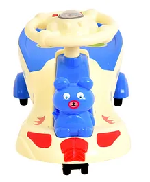 Playhood Swing Car Teddy Bear Design - Blue