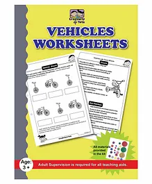 Creativity 4 Tots Vehicles Worksheets - English