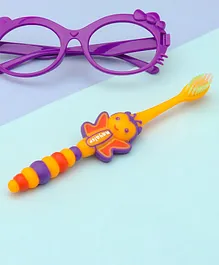 Bee Shaped Toothbrush With Goggle Gift - Purple
