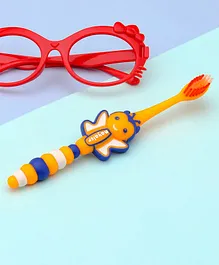 Bee Shaped Toothbrush With Goggle Gift - Red