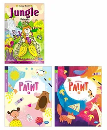 Navneet Coloring Activity Book Pack of 3 - English