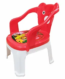 Kuchikoo Kids Chair Bear Design - Red