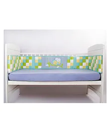 Blooming Buds Honey Bee Full Cot Bumper - Blue