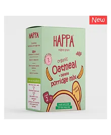 Happa Organic Oatmeal & Banana Porridge Mix - 200 g