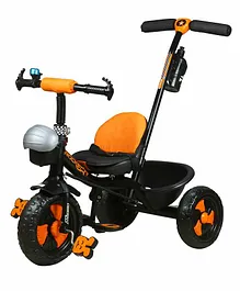 Trifox Rockstar Plug n Play Tricycle with Parent Control Handle - Orange