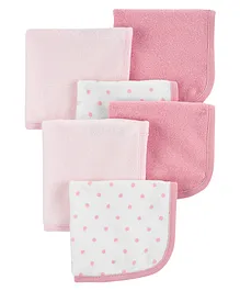 Carter's 6-Pack Washcloths - Pink
