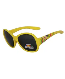 KIDSUN Printed Sunglass With Case - Yellow