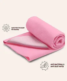 Elementary Smart Dry Waterproof Large Bed Protector Sheet - Pink
