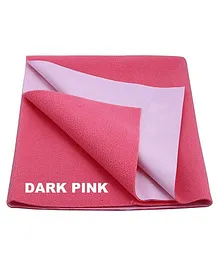 Elementary Smart Dry Waterproof Small Bed Protector Sheet - Dark Pink