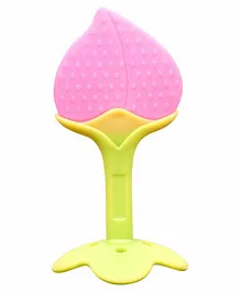 The Little Lookers Baby Teether Peach Shape - Pink