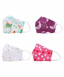Morisons Baby Dreams Face Masks Pack Of 4 - Multicolour (Print & Color May Vary)