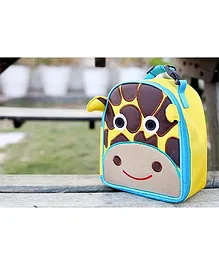 My Gift Booth Giraffe Print Insulated Lunch Bag - Yellow And Brown