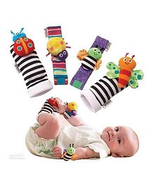 Kuhu Creation Baby Rattle Toys Garden Bug Wrist Rattle