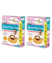 Sampoorna Satwik Stage 1 Baby Cereal Sprouted Wheat Pack of 2 - 200 gm each
