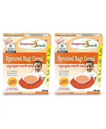 Sampoorna Satwik Stage 1 Baby Cereal Sprouted Ragi Pack of 2 - 200 gm each
