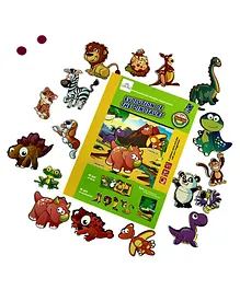 Tnu Toys Magnetic Puzzle Game Dinosaur - 69 Pieces