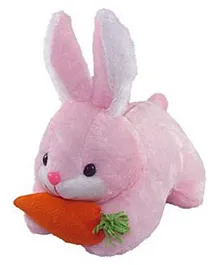 Deals India Bunny with Carrot Soft Toy Pink - Height 26 cm