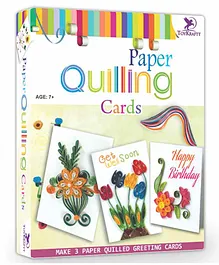 Toy Kraft Paper Quilling Cards Kit - Multicolour
