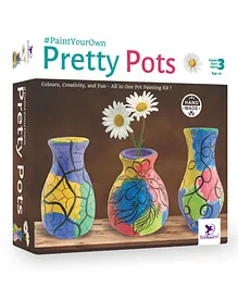 Toy Kraft Terracotta Pretty Pots Kit - Multicolour