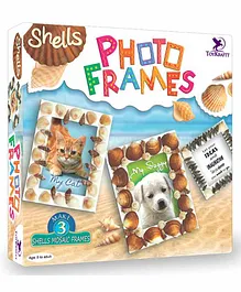 Toy Kraft Shells Photo Frames Kit - Multicolour