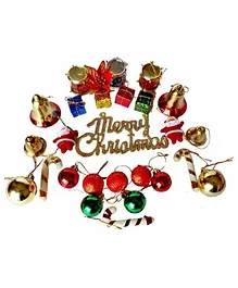 Fiddlerz Christmas Tree Assorted Decoration Set Multicolor - Pack of 30