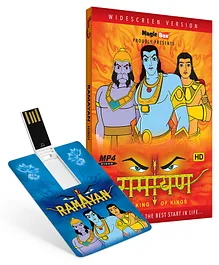 Inkmeo Movie Card Ramayan Stories 8GB High Definition MP4 Video USB Memory Stick - Hindi