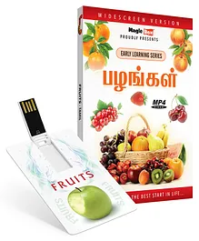 Inkmeo Movie Card Fruits 8GB High Definition MP4 Video USB Memory Stick - Tamil
