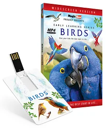 Inkmeo Movie Card Birds 8GB High Definition MP4 Video USB Memory Stick - English