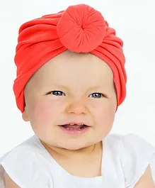 Syga Turban Wrapped Style Cap Red - Circumference 32 cm