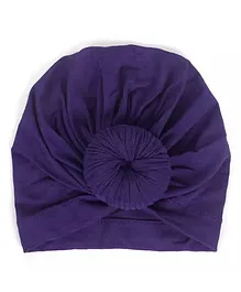 Syga Turban Wrapped Style Cap Purple - Circumference 32 cm