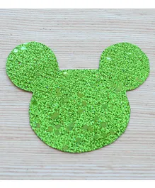 Pretty Ponytails Mouse Metallic Glitter Hair Clip - Green