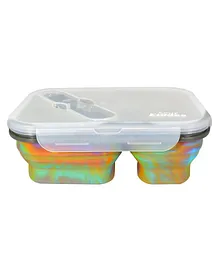Smily Kiddos Silicone Expandable & Foldable Lunch Box - Rainbow
