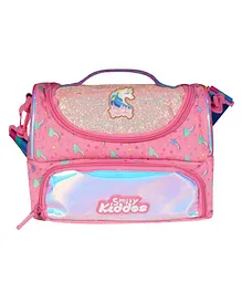 Smily Kiddos Double Compartment Lunch Bag  - Pink