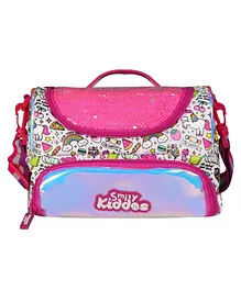 Smily Kiddos Double Compartment Lunch Bag  - Pink