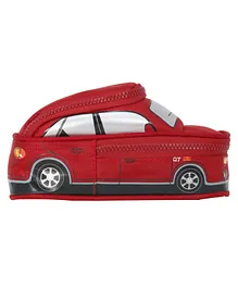 Smily Kiddos Car Shaped Pencil Pouch - Red
