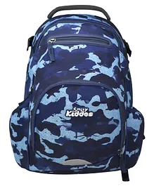 Smily Kiddos Teen Backpack Camouflage Blue - 16 Inches