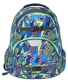 Smily Kiddos Teen Backpack Future Blue Yellow - 16 Inches
