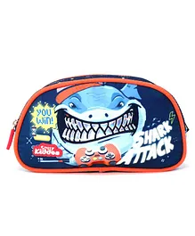 Smily Kiddos Sea Shark Double Compartment Pencil Pouch - Multicolor