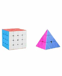 VWorld High Speed Stickerless Square & Triangle Rubik's Cubes -  Multicolour