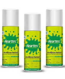 Hearttex Antibacterial Disinfectant Spray Pack Of 3 - 300 ml Each