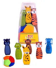 Desi Toys Jungle Bowling Game - Multicolor
