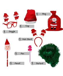 Fiddlerz Christmas Accessories Red & Green - Pack of 7