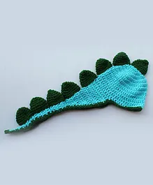 Woonie Handmade Dino Design Cap For Photo Prop - Blue