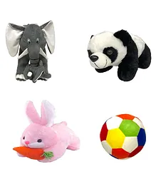 Sterling Animal & Ball Soft Toy Pack of 4 - Elephant Height 42 cm