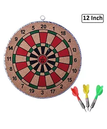 Planet of Toys Dart Board Game With 3 Darts - Multicolor