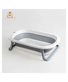 Infantso Silicone Foldable Bath Tub - chocolaty