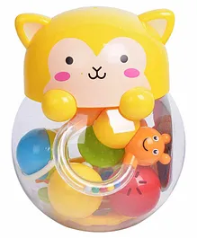 R for Rabbit Orapple Kitty Rattle Set Pack of 5 - Yellow